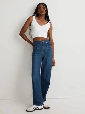 Madewell Baggy Straight Jeans Cotton and Hemp Blend Size 29